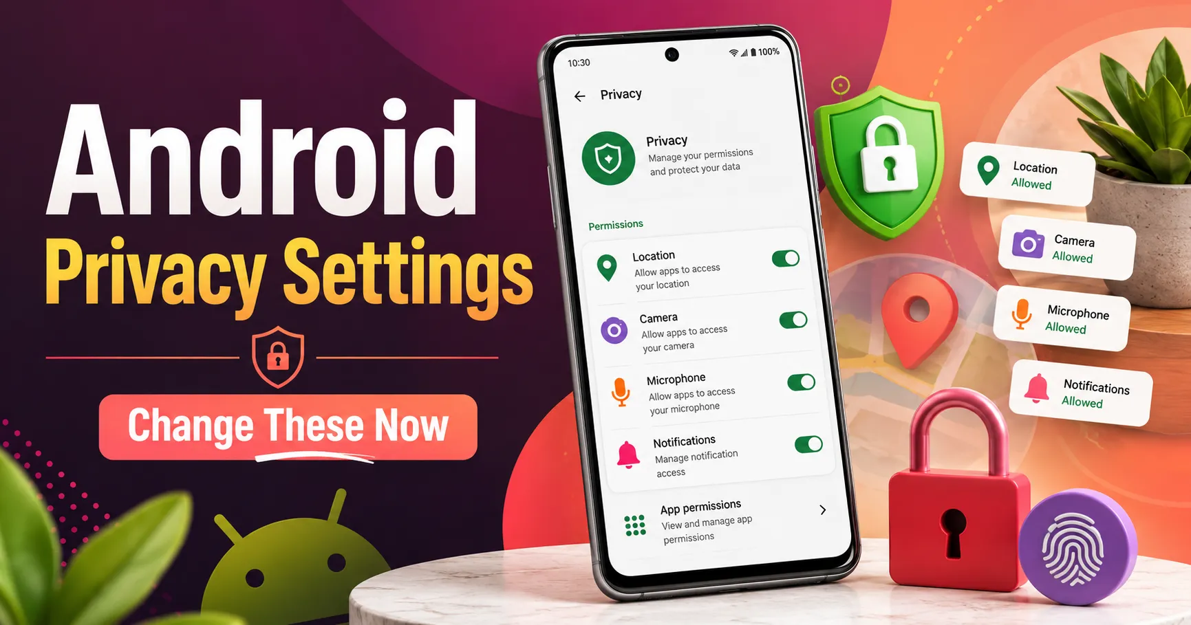 Android privacy settings