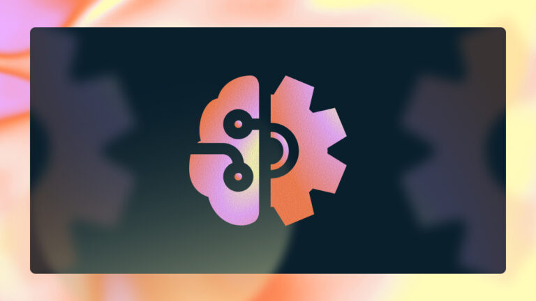 Graphic displaying a brain and gear icon set representing Agentic AI
